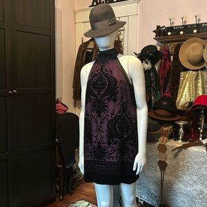 # 232  Max studio  velvet, mini dress